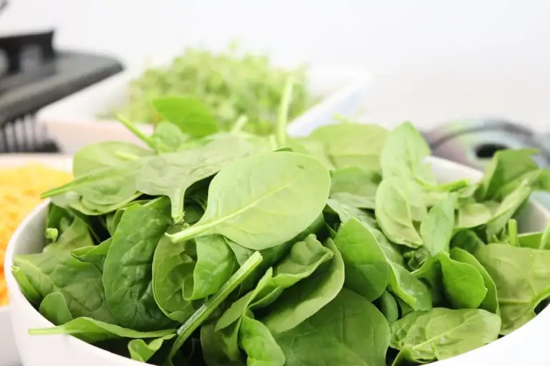 Leafy green vegetables